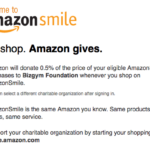 Donation through AmazonSmile