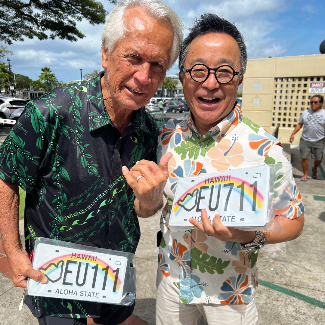 Shaka Plates Kimo Kahoano, Glenn Wakai