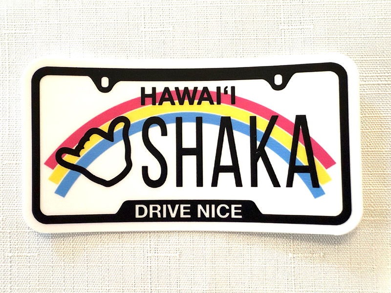 Shaka Plate Sticker Image