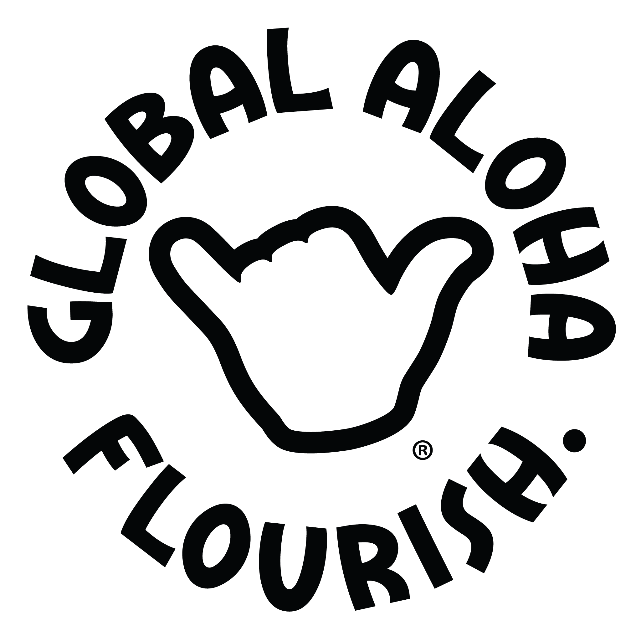 Global Aloha Logo Black
