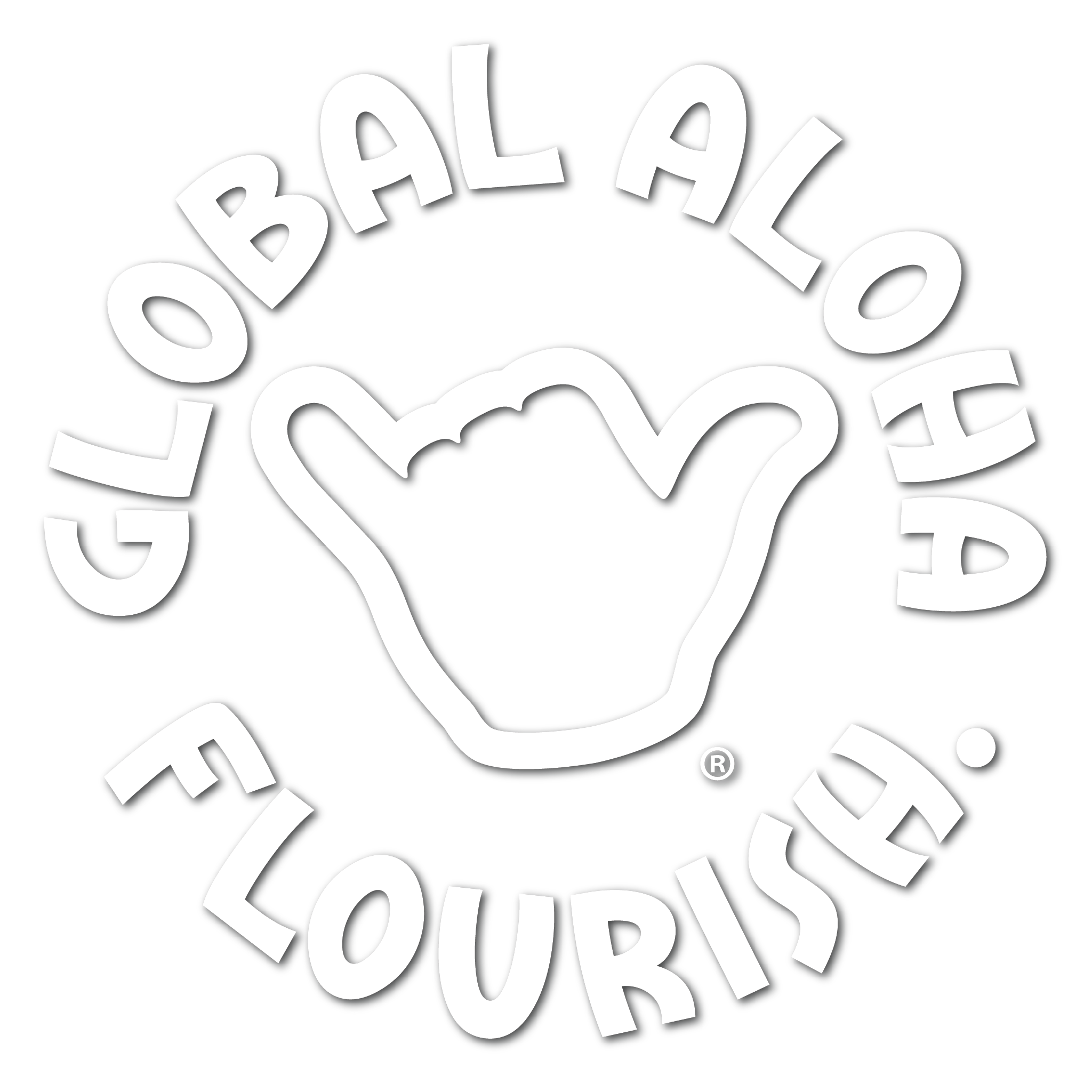 Global Aloha Circle Logo white